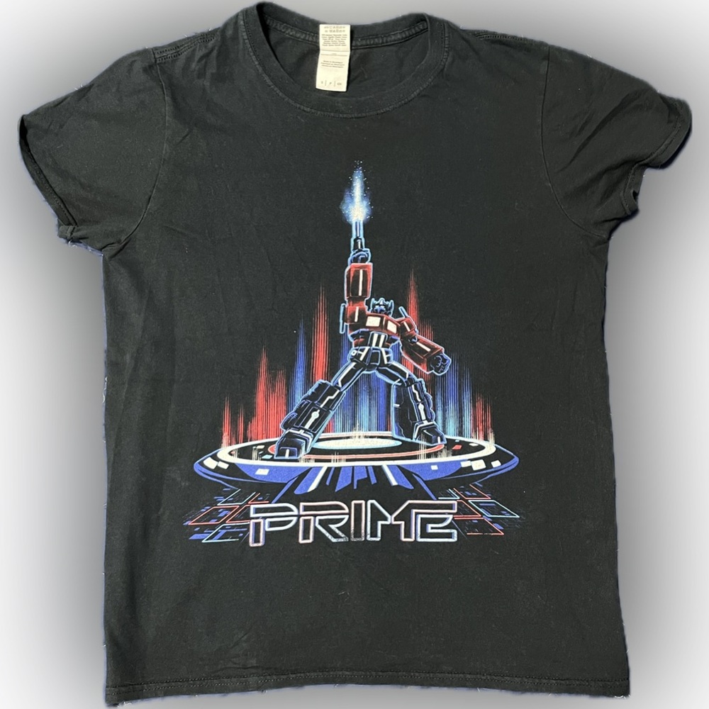 Loot Crate Exclusive Transformers Optimus Prime Tron-Style T-Shirt (S)